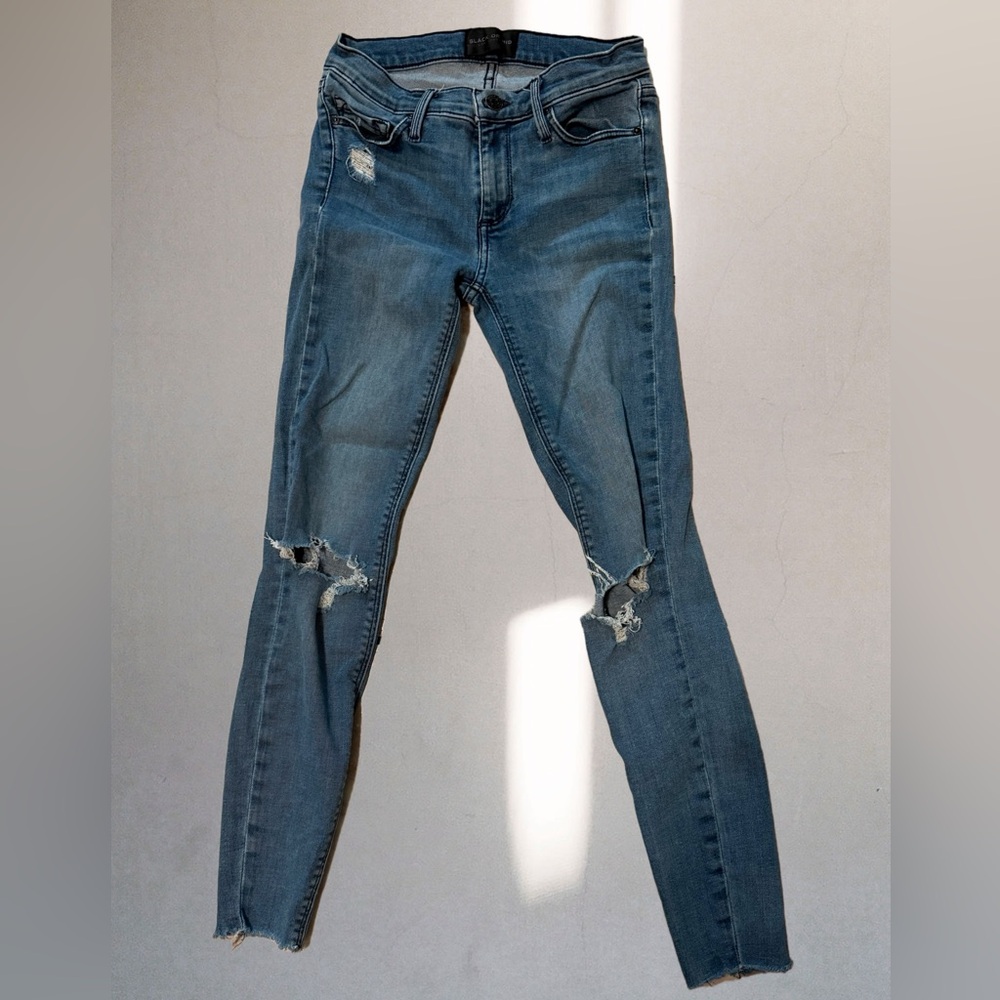 Black Orchid Classic Blue Distressed Women's Jeans